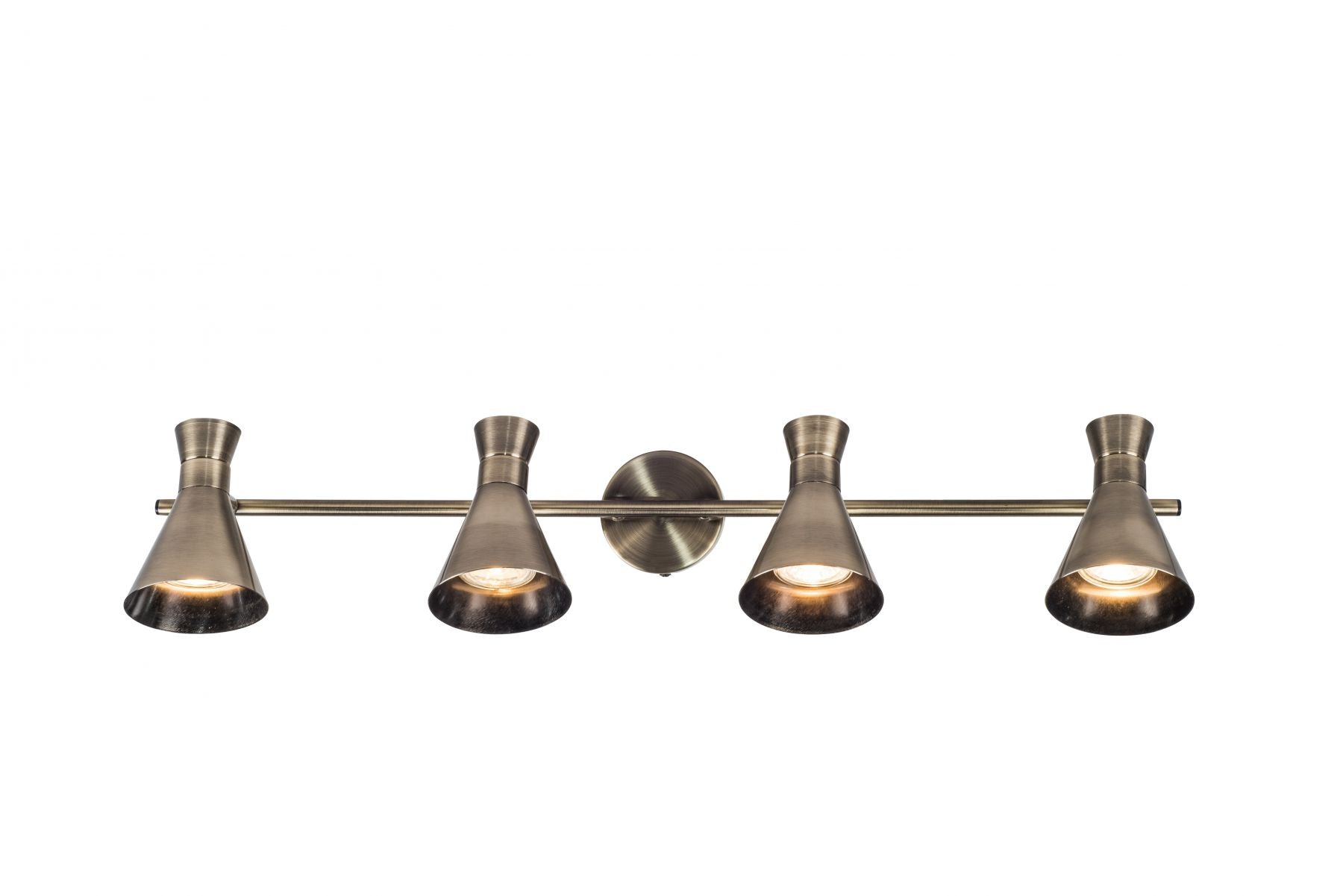 Pixar 4Lt Bar Spotlight - Satin Chrome/Antique Brass