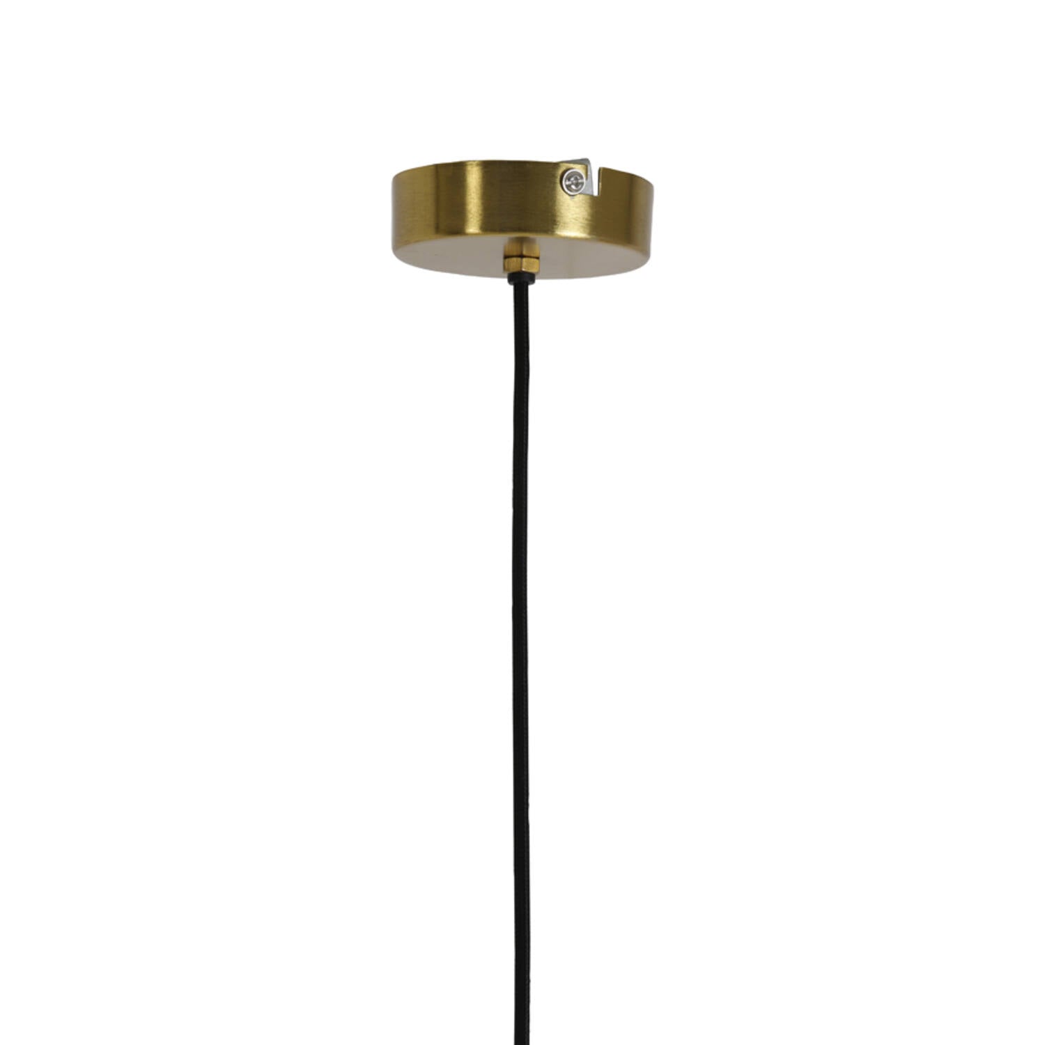 Pleat Hanging Lamp - Gold and Brown Glass