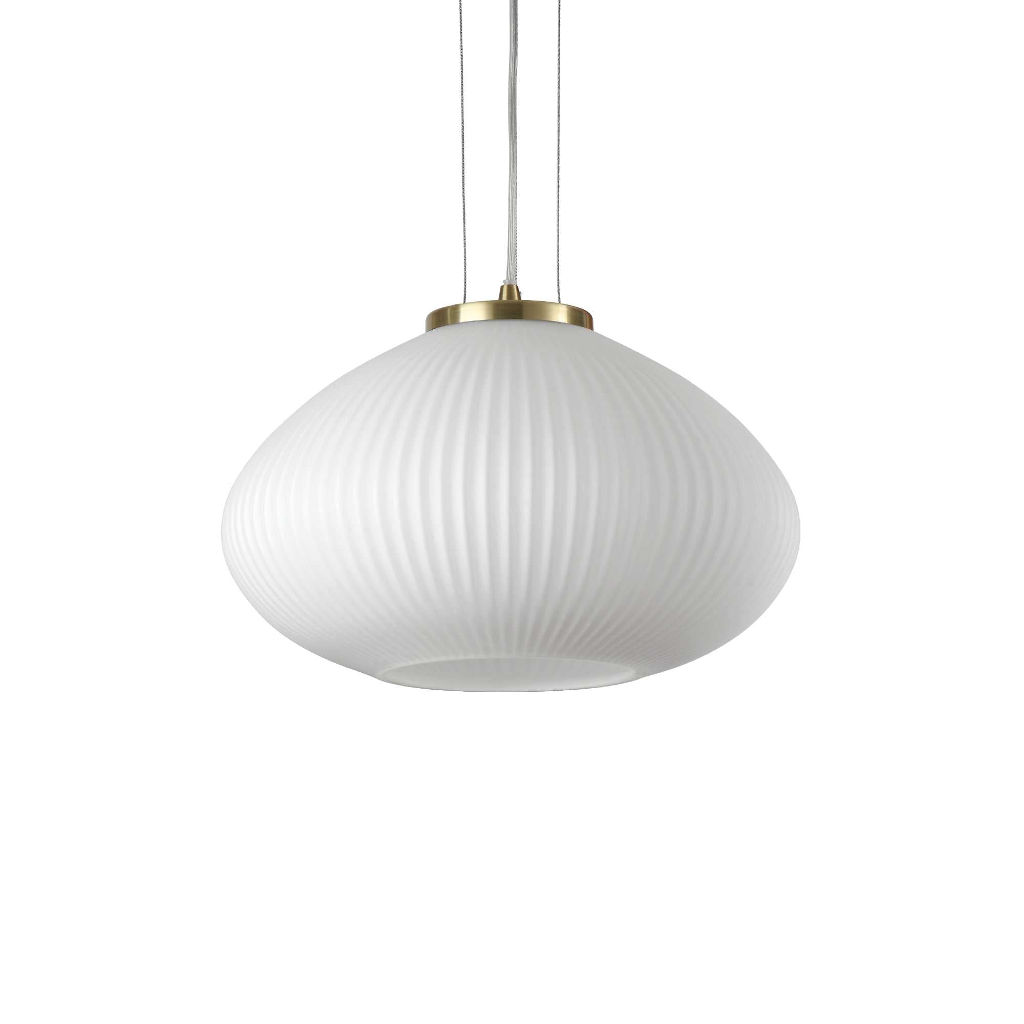 Plisse Centre Ceiling Light - Chrome/Brass Finish - Cusack Lighting