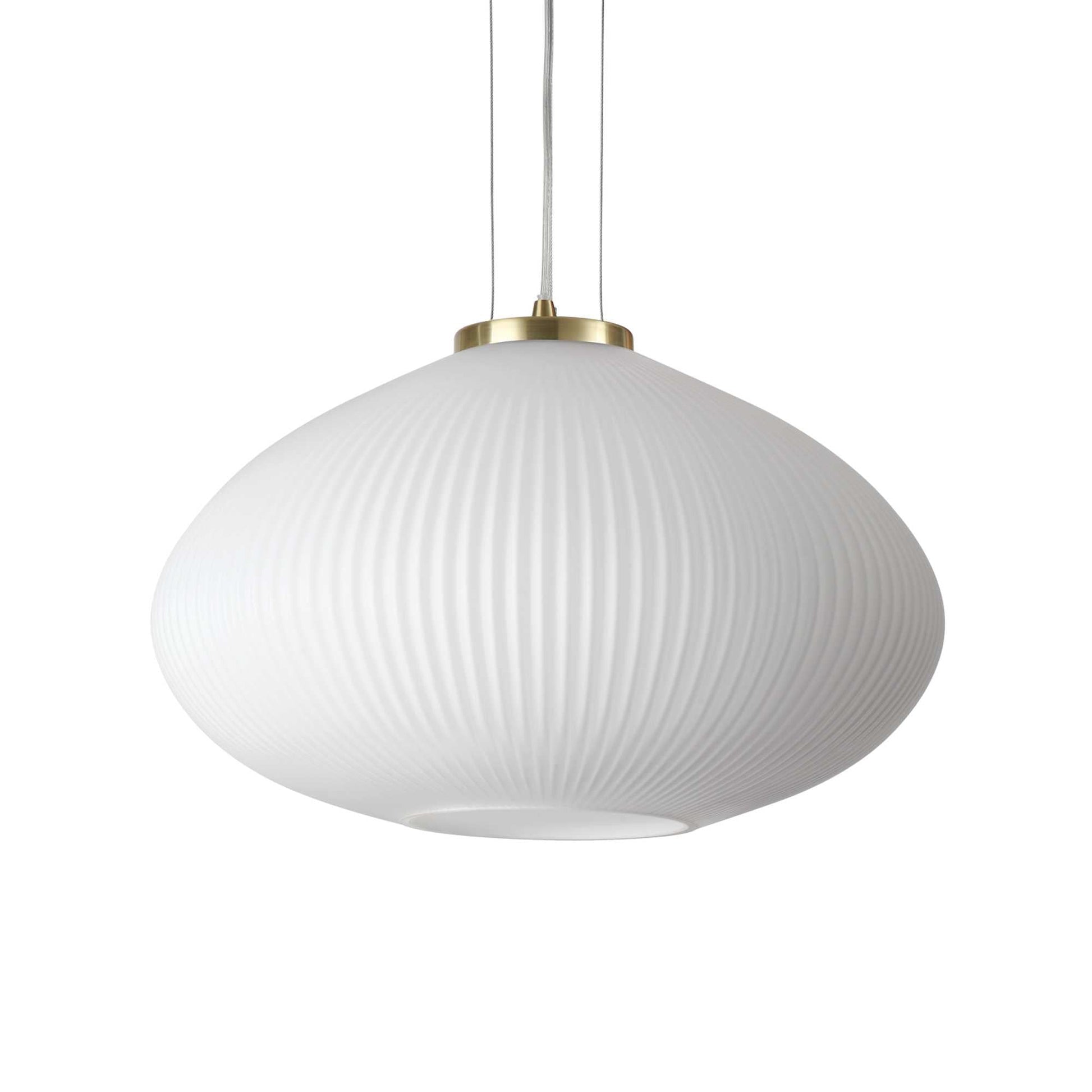 Plisse Centre Ceiling Light - Chrome/Brass Finish - Cusack Lighting