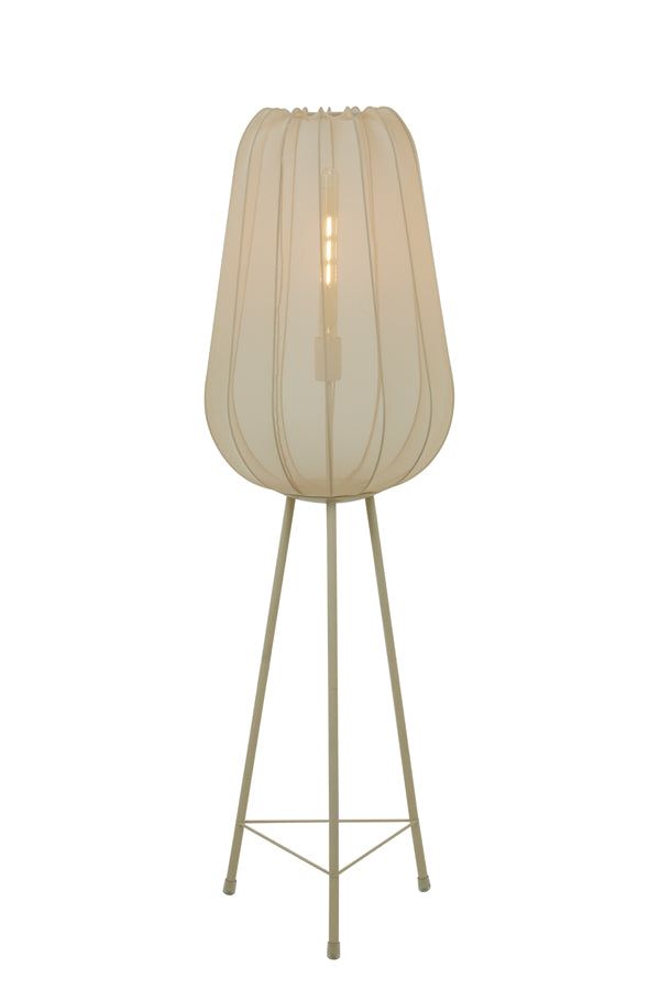 Plumeria Floor Lamp Tripod - Sand Finish