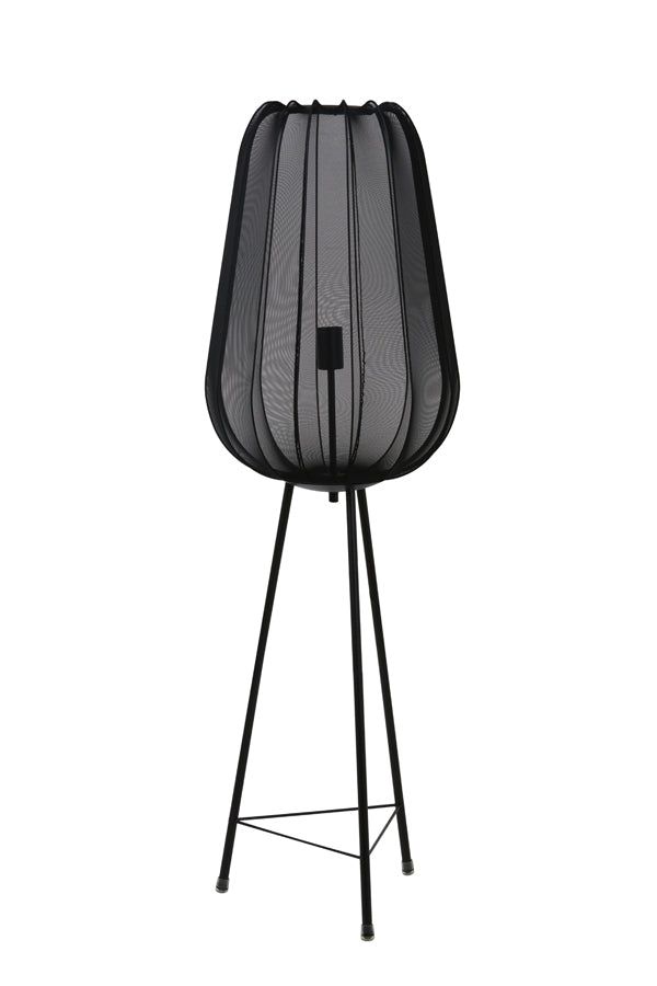 Plumeria Floor Lamp Tripod - Black Finish