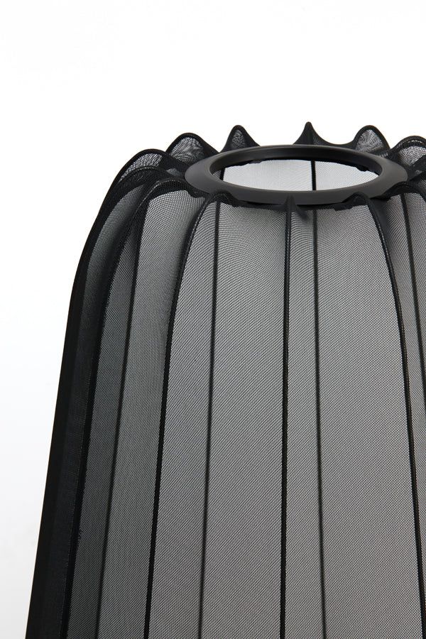 Plumeria Floor Lamp Tripod - Black Finish