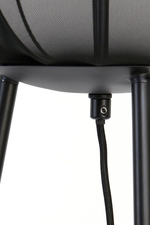Plumeria Floor Lamp Tripod - Black Finish
