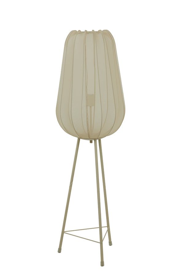 Plumeria Floor Lamp Tripod - Sand Finish
