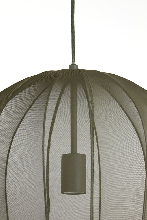 Plumeria Medium Hanging Lamp - Dark Green Finish