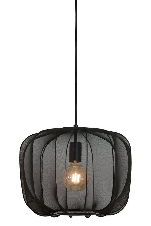Plumeria Small Wide Hanging Lamp - Dark Green Finish