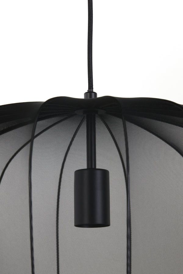 Plumeria Medium Wide Hanging Lamp - Dark Green Finish