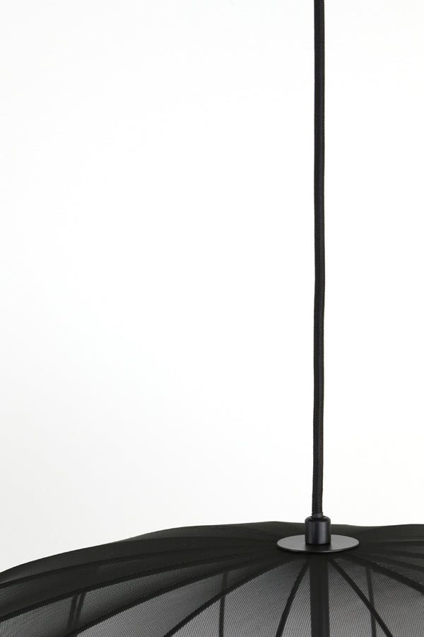 Plumeria Large Wide Hanging Lamp - Dark Green Finish