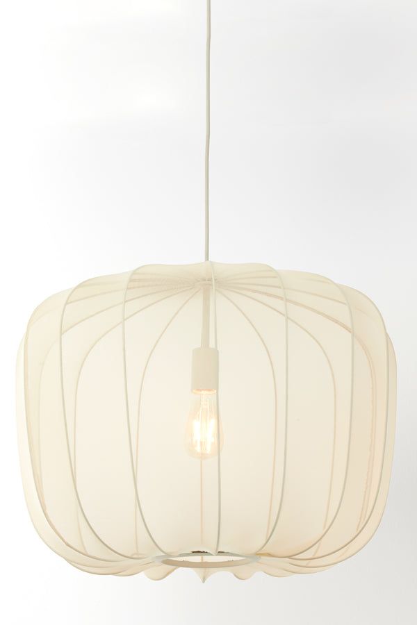 Plumeria Large Wide Hanging Lamp - Sand Finish