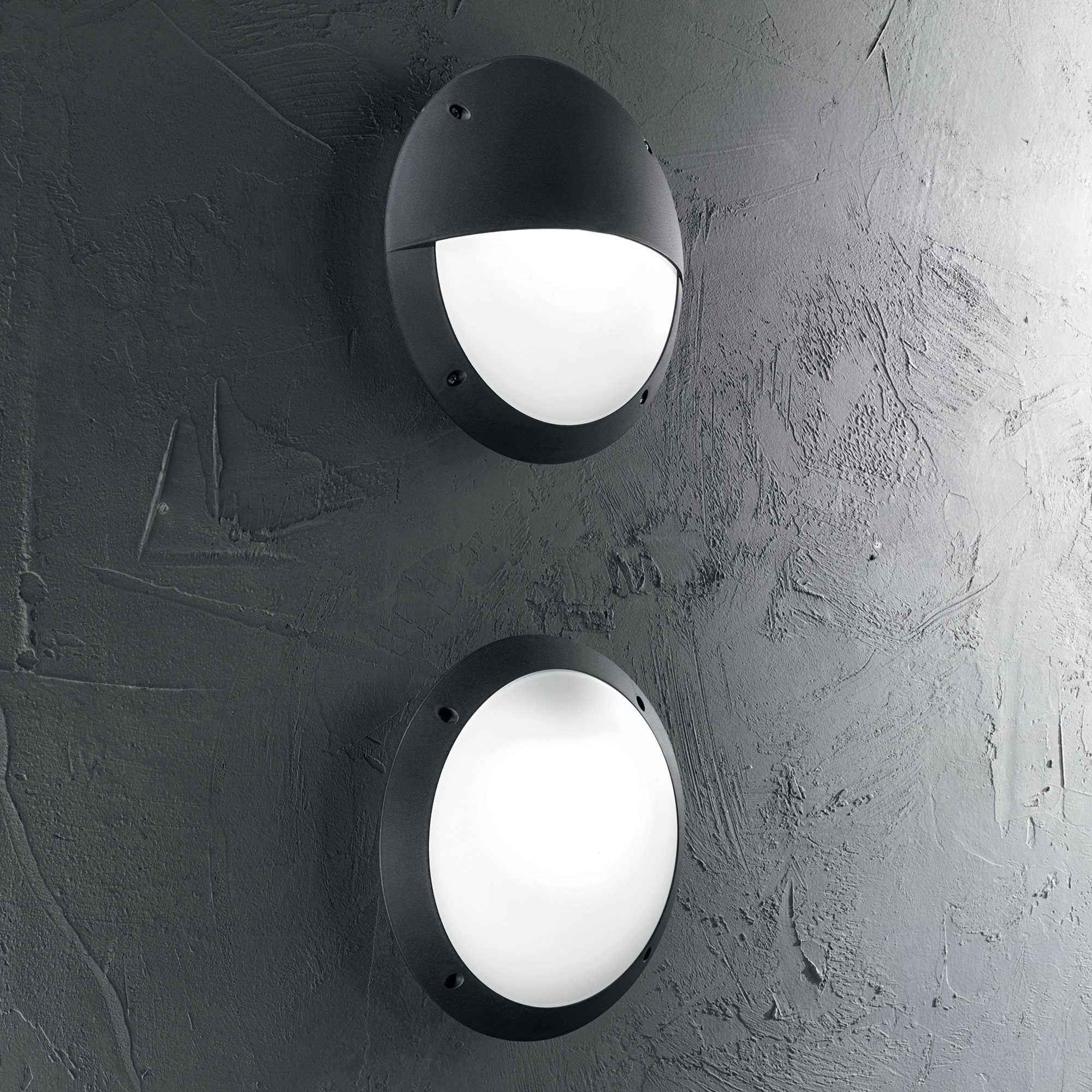 Polar Wall Light - White/Black Finish - Cusack Lighting