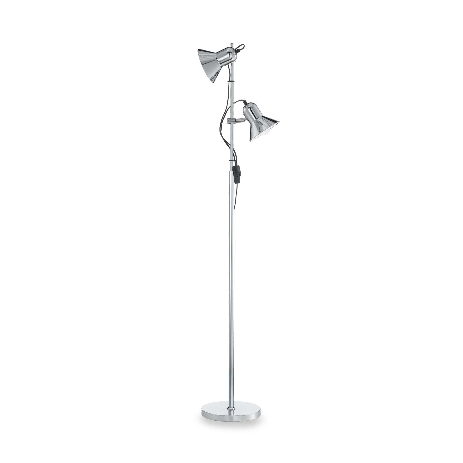 Polly Table Lamp - Silver/Chrome/Black Finish - Cusack Lighting