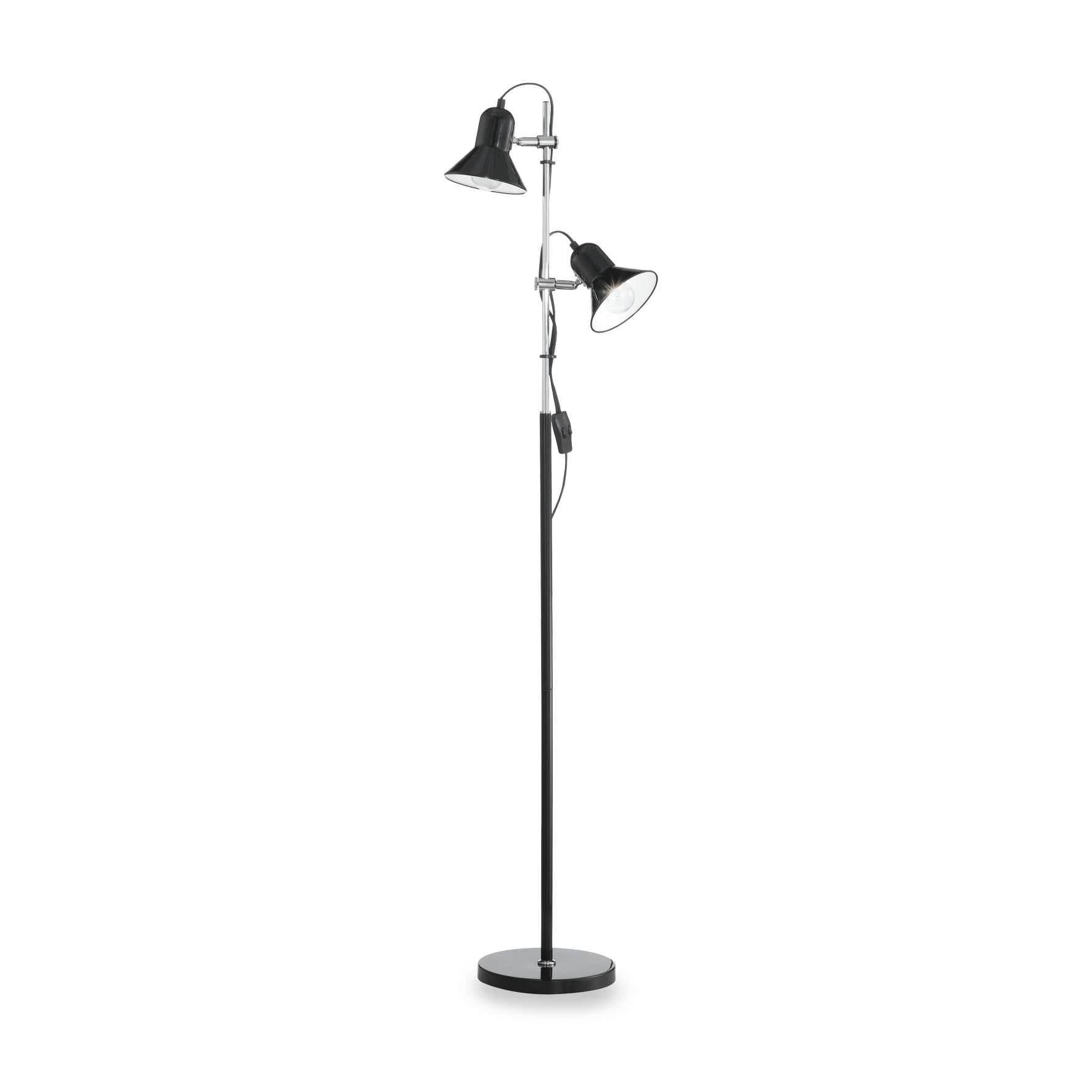 Polly Table Lamp - Silver/Chrome/Black Finish - Cusack Lighting