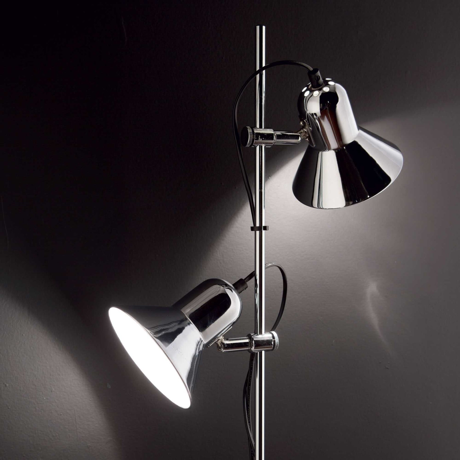 Polly Table Lamp - Silver/Chrome/Black Finish - Cusack Lighting