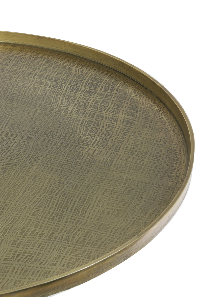 Popeta Coffee Table - Antique Bronze Finish