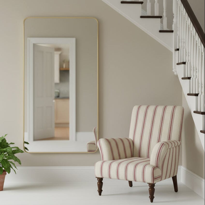 Portland Rectangular/ Round/ Oval Gold Mirror- Various Sizes