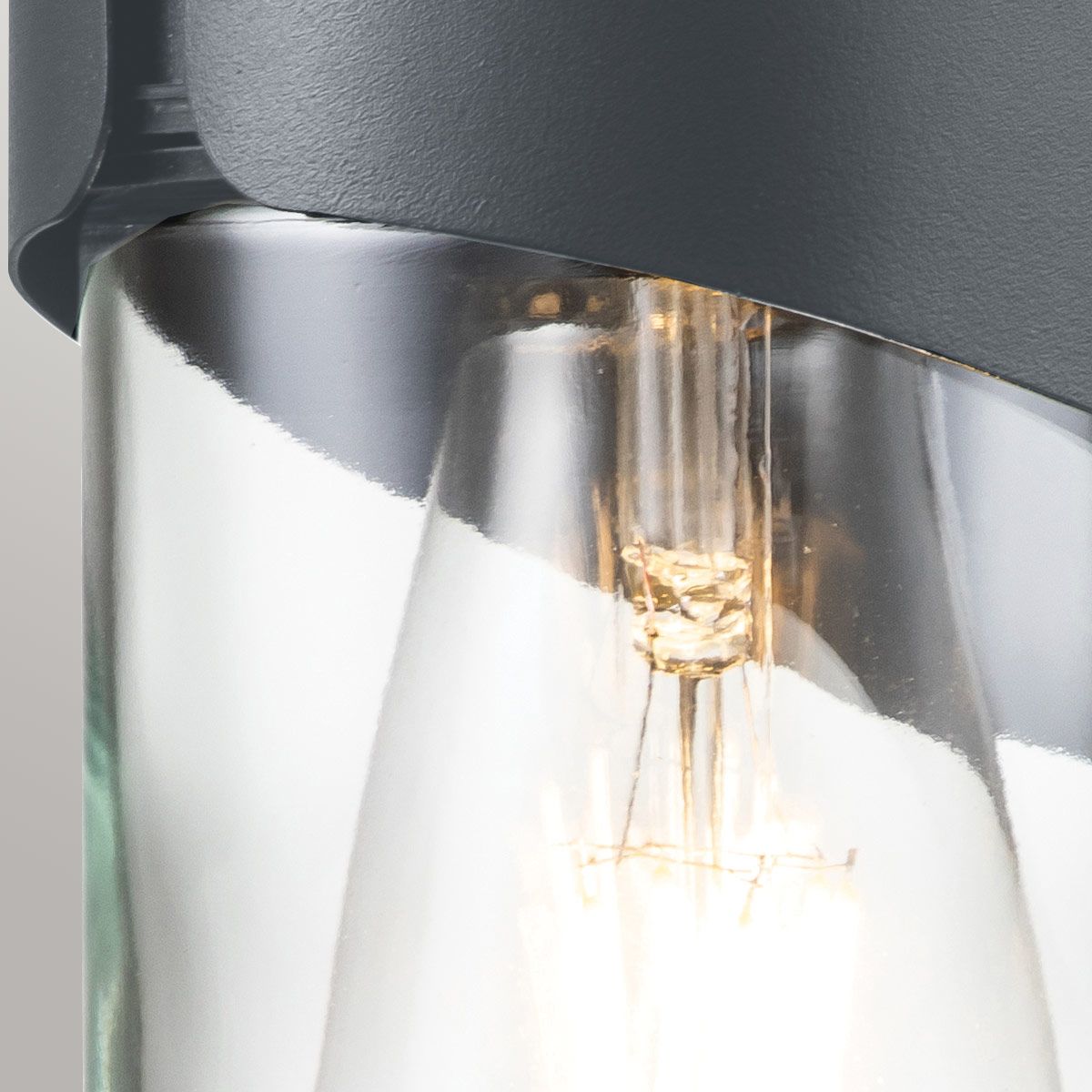 Porto 1 Light Wall Lantern - Grey