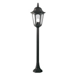 Parish Medium/Large 1 Light Pillar - Black IP44 E27