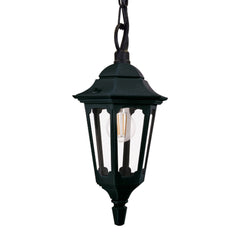 Parish 1 Medium/Large Light Chain Lantern - Black IP44 E27