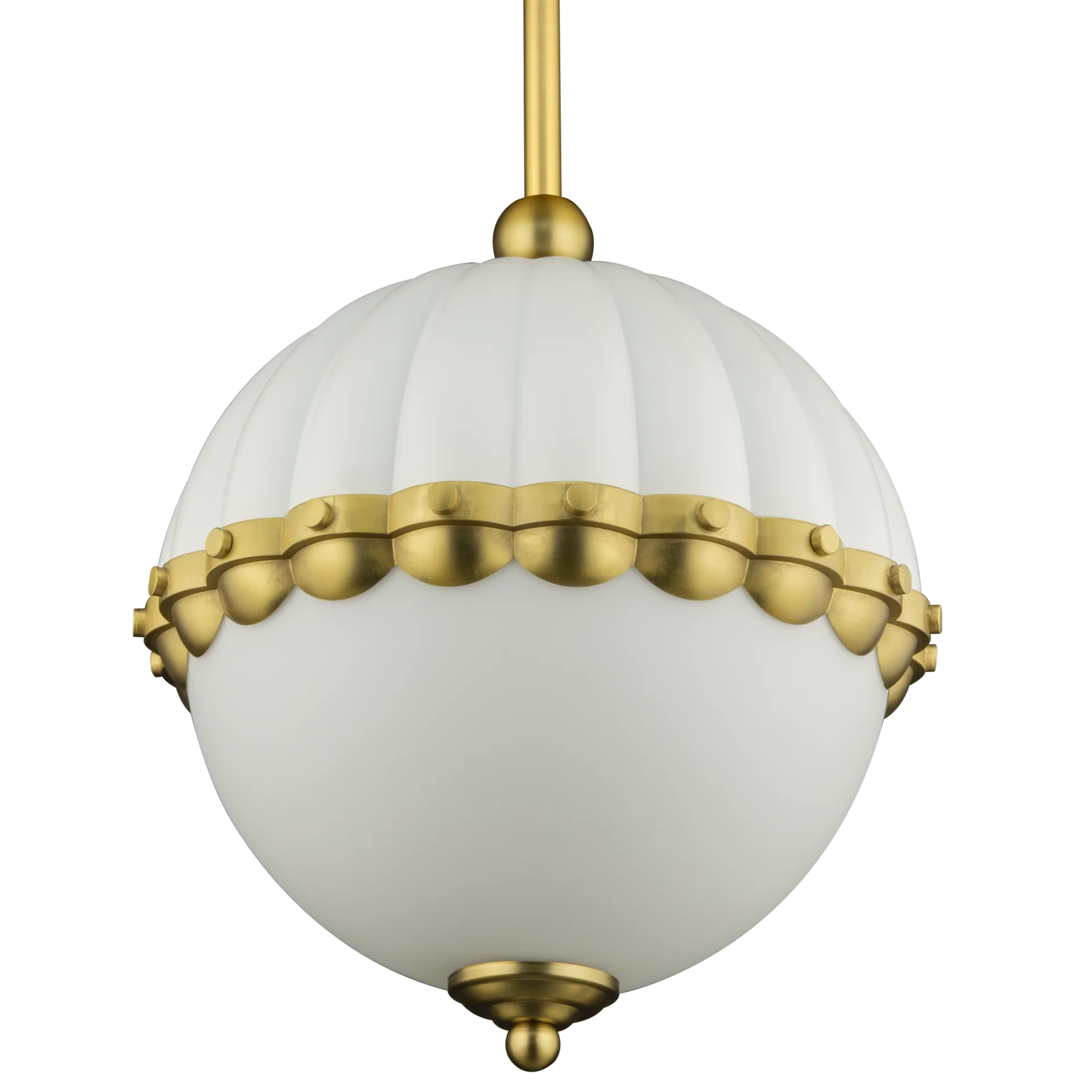 Pralines Black/Brass-Finish Pendant Light