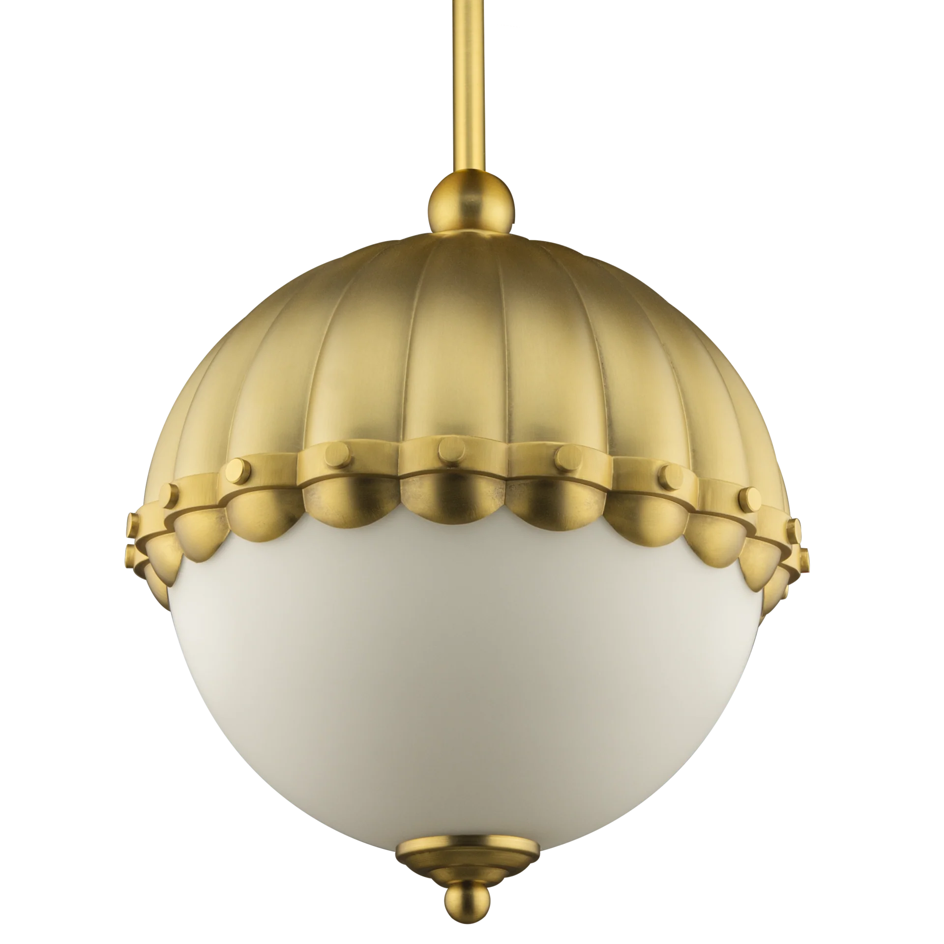 Pralines Black/Brass-Finish Pendant Light