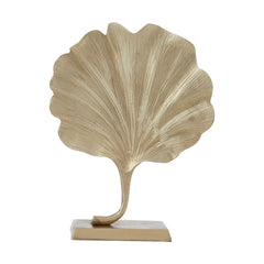 PRATO LEAF SCULPTURE - Gold Finish