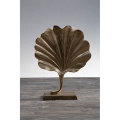 PRATO LEAF SCULPTURE - Gold Finish