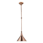 Provence 1Lt Pendant Ceiling Light - Polished Copper Finish