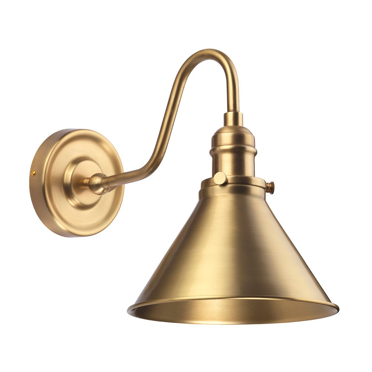 Provence 1Lt Wall Light - Aged Brass Finish