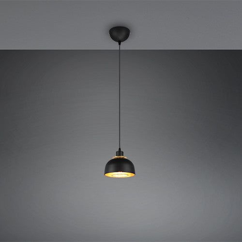 Punch Small Hanging Lamp - Matt Black Finish