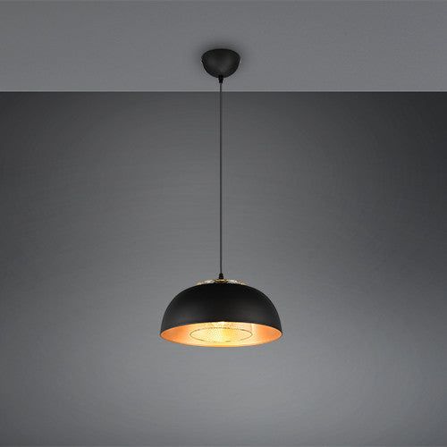 Punch Large Hanging Lamp - Matt Black Finish