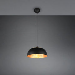 Punch Large Hanging Lamp - Matt Black Finish