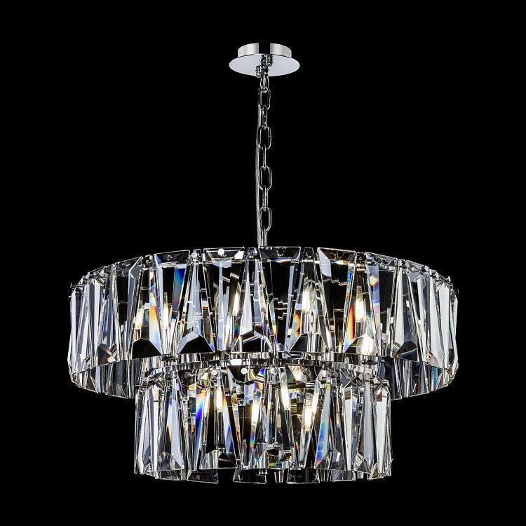 MAYTONI | 12lt Pendant Lamp Puntes | Chrome/Glass - Cusack Lighting