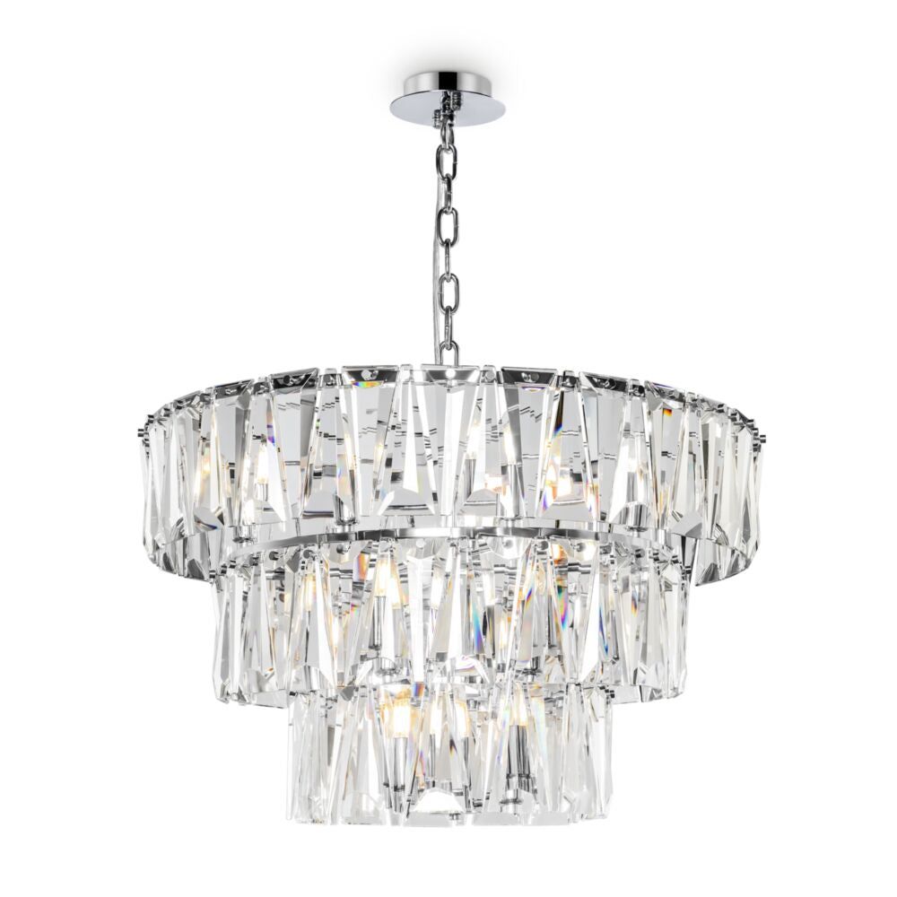 MAYTONI | 18lt Pendant Lamp Puntes | Chrome/Glass - Cusack Lighting