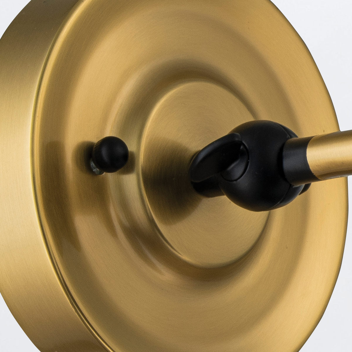 Provence 1 Light Wall Light - Aged Brass &amp; Matte Black E27