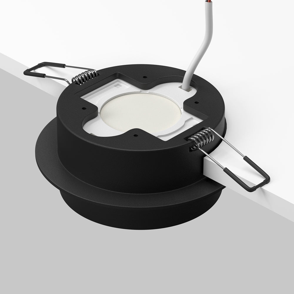Orlo Recessed Downlight- Black/ White Finish