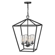 Alford Place 4 Light Outdoor Pendant - Museum Black IP44 E14
