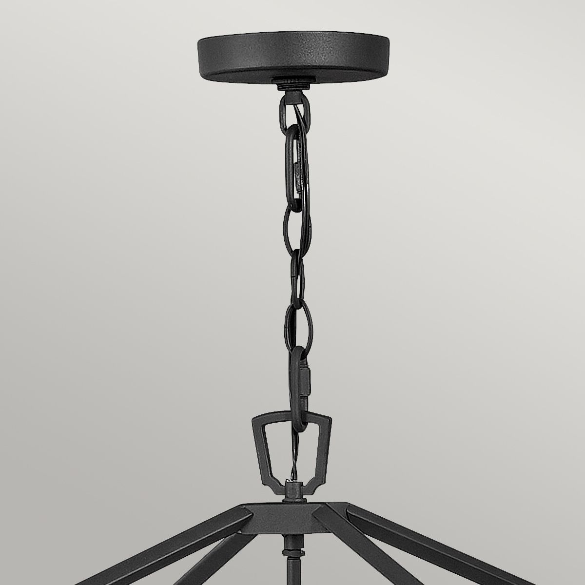 Alford Place 4 Light Outdoor Pendant - Museum Black IP44 E14