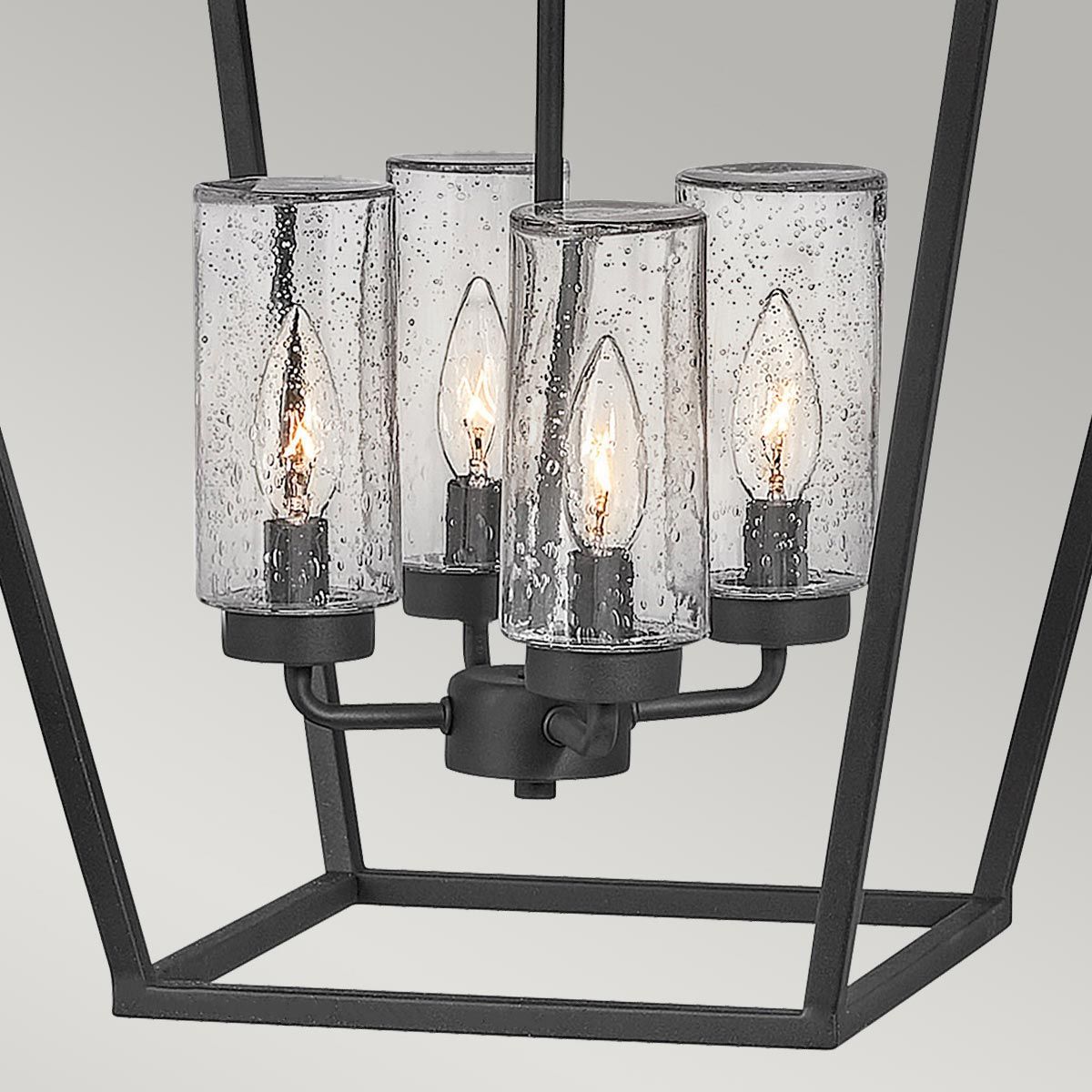 Alford Place 4 Light Outdoor Pendant - Museum Black IP44 E14