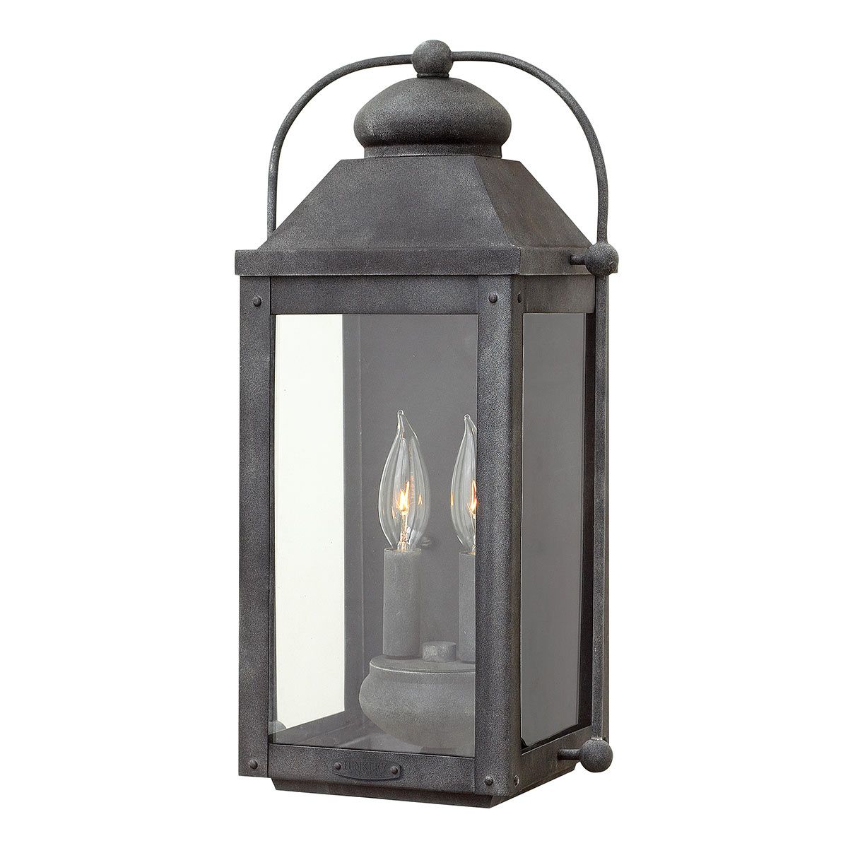 Anchorage 1/2Lt Wall Lantern - Aged Zinc E27 IP44