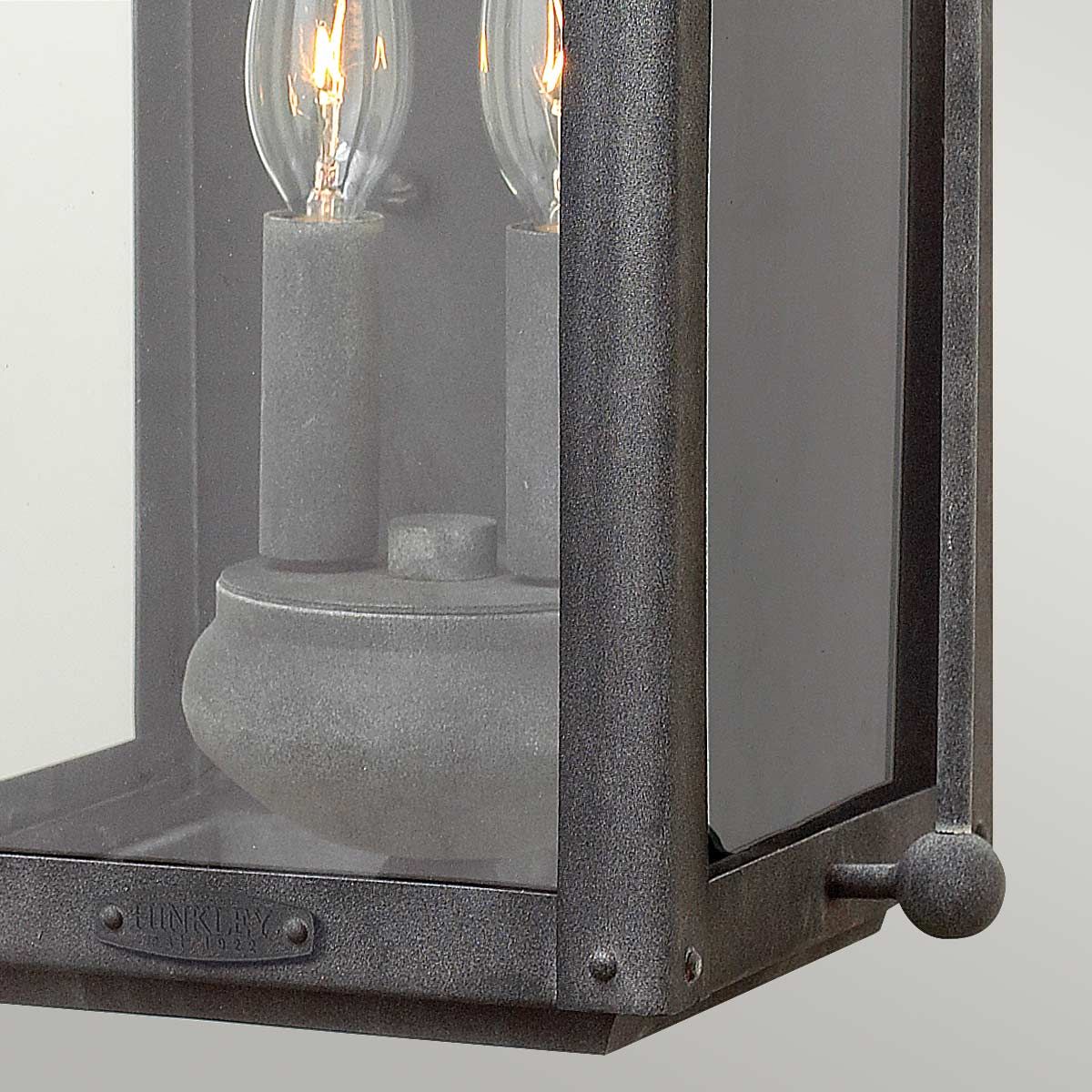Anchorage 1/2Lt Wall Lantern - Aged Zinc E27 IP44