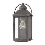 Anchorage 1/2Lt Wall Lantern - Aged Zinc E27 IP44