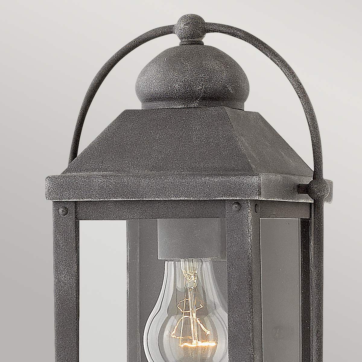 Anchorage 1/2Lt Wall Lantern - Aged Zinc E27 IP44