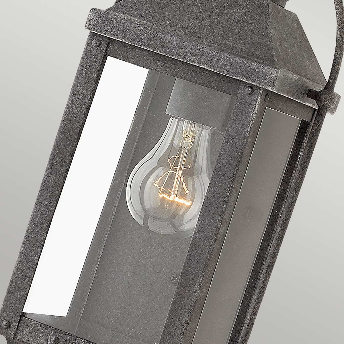 Anchorage 1/2Lt Wall Lantern - Aged Zinc E27 IP44