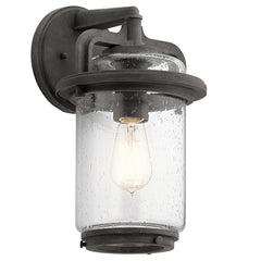 Andover 1 Light Small/Medium/Large Outdoor Wall Lantern - Weathered Zinc E27 IP44