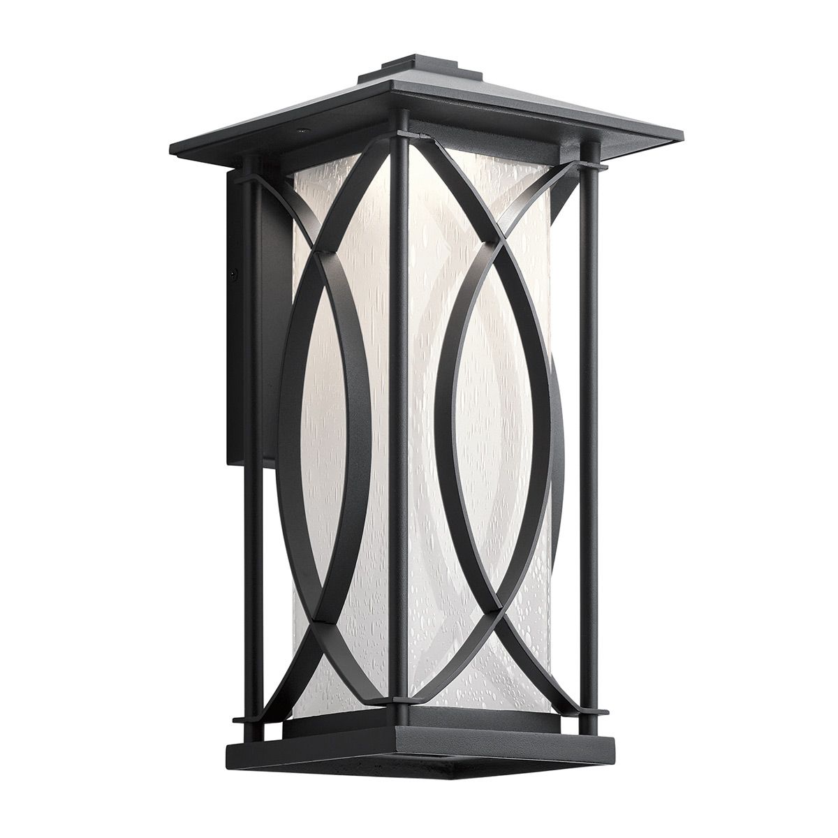 Ashbern 1 Light Small/Medium/Large Outdoor Wall Lantern - Textured Black E27 IP44