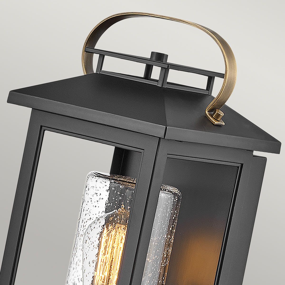 Atwater 1 Light Small/Medium/Large Wall Lantern - Black E27 IP44