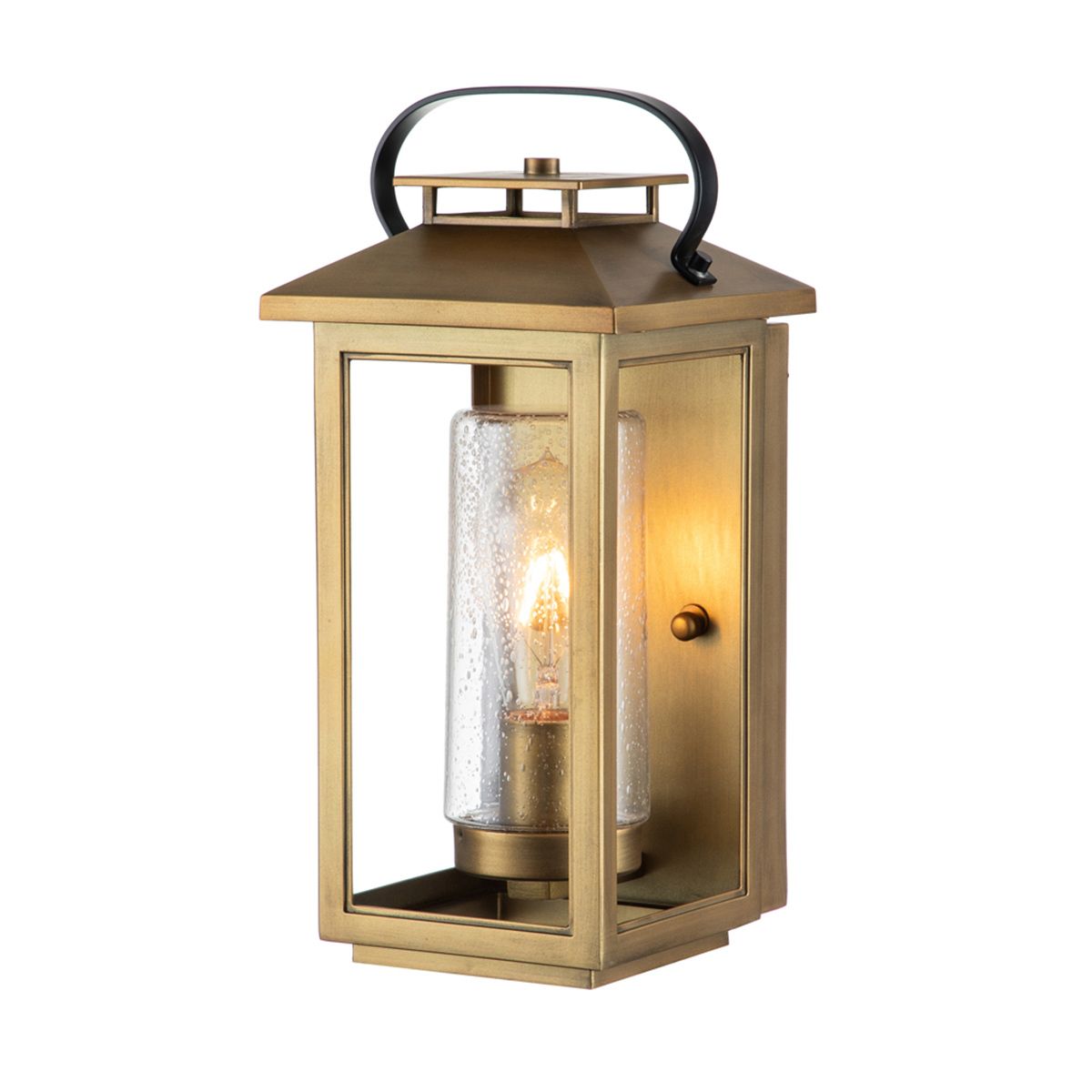 Atwater 1 Light Small/Medium/Large Wall Lantern - Black E27 IP44