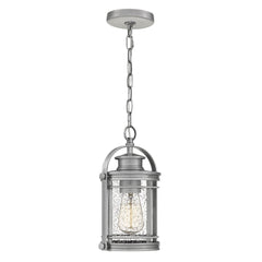 Booker 1 Light Small Chain Lantern - Industrial Aluminium IP44 E27