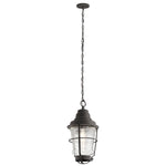 Chance Harbor 1 Light Chain Lantern - Weathered Zinc IP44 E27